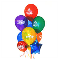  zmir Menemen online iek gnderme sipari  21 adet renkli uan balon hediye rn